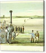 Steam Ploughing Tackle, C1860. Artist Canvas Print