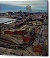 Steel Mill, East Chicago,indiana Canvas Print