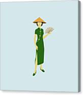 Stereotypical Chinese Woman Canvas Print