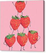 Strawberry Pyramid Canvas Print