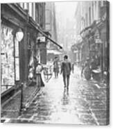 Street Scene In London England Canvas Print