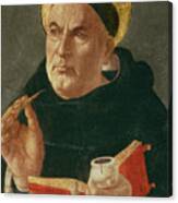 St Thomas Aquinas By Sandro Botticelli Canvas Print