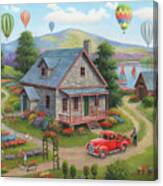 Summer Cottages Canvas Print