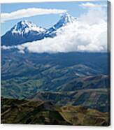 Summits Of The Iliniza Volcano Canvas Print