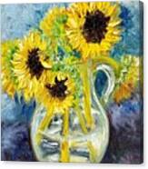 Sunday Sunflowers Canvas Print