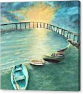 Sunrise Tide At Coronado Canvas Print