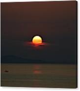 Sunset @ Zadar Canvas Print