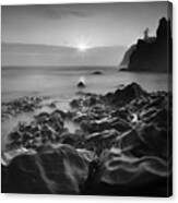 Sunset At Ruby Beach Canvas Print