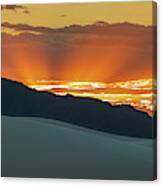 Sunset At White Sands Canvas Print