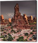 Sunset In Arches National Park, Utah Canvas Print