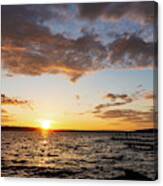 Sunset In Lake Washington Canvas Print
