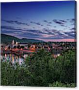 Sunset Over Lock Haven Pa Canvas Print