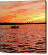 Sunset Sail Canvas Print