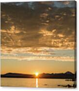 Sunset's Golden Rays Canvas Print