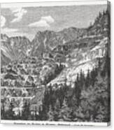 Surface Mining, Erzberg In Eisenerz Canvas Print