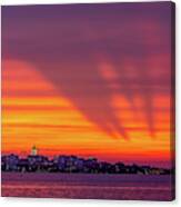 Surprise Sunset Of The City Canvas Print