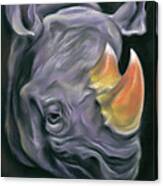 Surreal Candy Corn Rhinoceros Canvas Print
