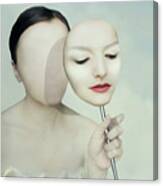 Surreal Portrait Of A Woman Faceless Canvas Print