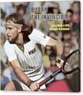 Sweden Bjorn Borg, 1980 Wimbledon Sports Illustrated Cover Canvas Print
