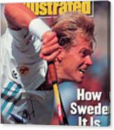 Sweden Stefan Edber, 1992 Us Open Sports Illustrated Cover Canvas Print