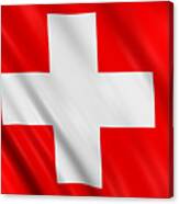 Swiss Flag Canvas Print