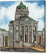 Synagogue Warsaw Exterior Canvas Print