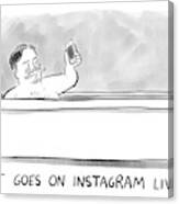 Taft Goes On Instagram Canvas Print