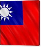 Taiwan Flag Canvas Print