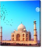 Taj Mahal India Agra 7 World Wonders Canvas Print
