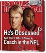 Tampa Bay Buccaneers Coach Jon Gruden And Warren Sapp Sports Illustrated Cover Canvas Print
