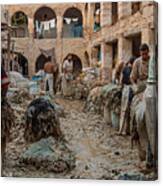Tanneries Of Fez, Morocco Canvas Print