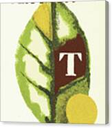 Tea Leaf Canvas Print