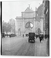 Temporary Memorial Arch Erected For The Canvas Print