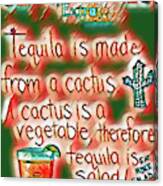 Tequila  Green Theme Canvas Print