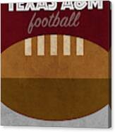 Texas A And M Football College Sports Retro Vintage Poster Canvas Print