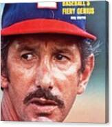 Texas Rangers Manager Billy Martin Sports Illustrated Cover Canvas Print