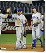 Texas Rangers V New York Yankees, Game 4 Canvas Print