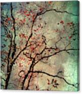Textured Oak Tree Art Canvas Print
