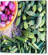 Thai Market Vegetables Canvas Print