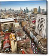 Thailand - Bangkok Chinatown, City View Canvas Print