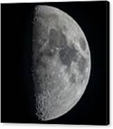 The 8 Day Old First Quarter Moon Canvas Print