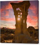 The Alien Throne At Sunset Canvas Print