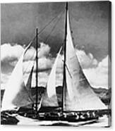 The American Yacht Mainwou During The Canvas Print