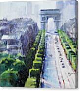 The Arc De Triumph, In Paris Canvas Print