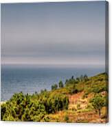 The Atlantic Ocean From Famalicao, Nazare Portugal Canvas Print