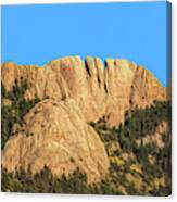 The Back Of Horsetooth Rock Canvas Print