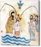 The Baptism Of Jesus By St John Canvas Print