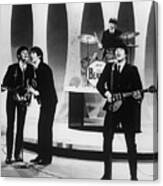 The Beatles Performing On The Ed Canvas Print
