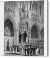 The Bishops Throne, Exeter Cathedral Canvas Print