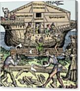 The Building Of The Ark Superintended Canvas Print